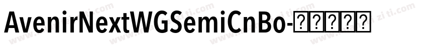 AvenirNextWGSemiCnBo字体转换