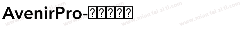 AvenirPro字体转换