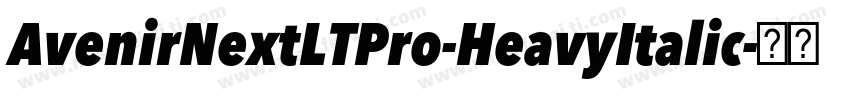 AvenirNextLTPro-HeavyItalic字体转换