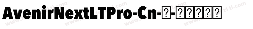 AvenirNextLTPro-Cn-普字体转换