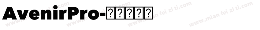 AvenirPro字体转换