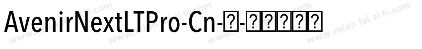 AvenirNextLTPro-Cn-普字体转换