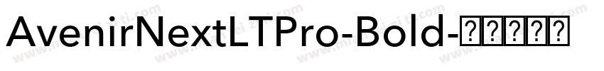 AvenirNextLTPro-Bold字体转换