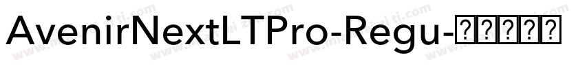 AvenirNextLTPro-Regu字体转换