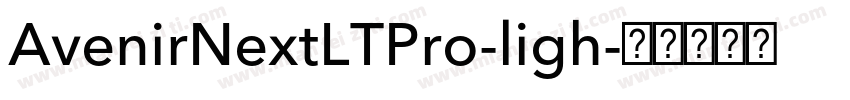 AvenirNextLTPro-ligh字体转换