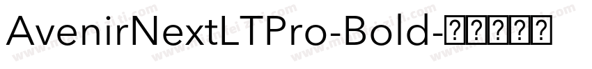 AvenirNextLTPro-Bold字体转换