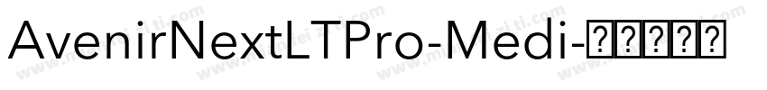 AvenirNextLTPro-Medi字体转换