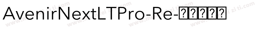 AvenirNextLTPro-Re字体转换