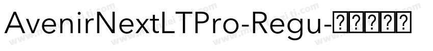 AvenirNextLTPro-Regu字体转换