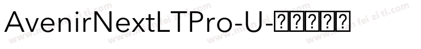 AvenirNextLTPro-U字体转换