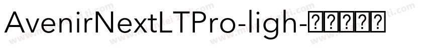 AvenirNextLTPro-ligh字体转换
