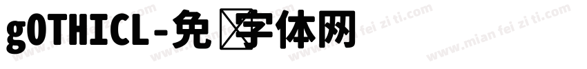 gOTHICL字体转换