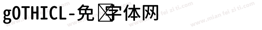 gOTHICL字体转换