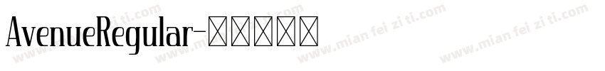 AvenueRegular字体转换