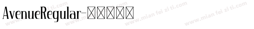 AvenueRegular字体转换