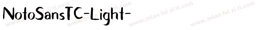 NotoSansTC-Light字体转换