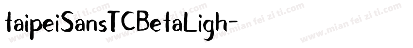 taipeiSansTCBetaLigh字体转换