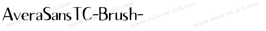 AveraSansTC-Brush字体转换