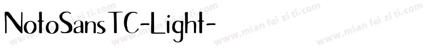NotoSansTC-Light字体转换