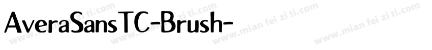AveraSansTC-Brush字体转换