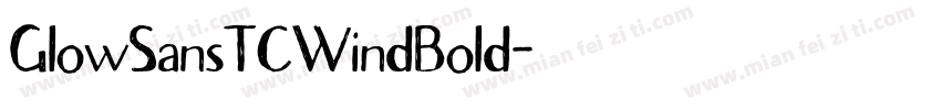 GlowSansTCWindBold字体转换