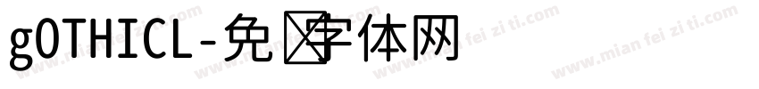 gOTHICL字体转换