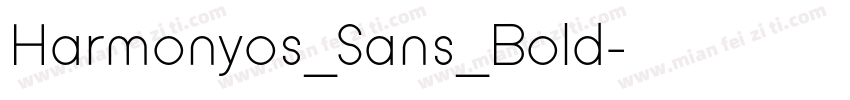 Harmonyos_Sans_Bold字体转换