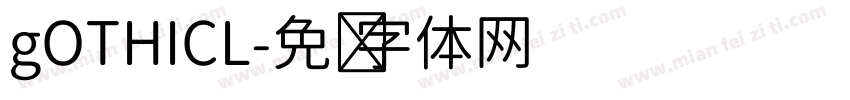 gOTHICL字体转换