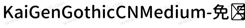 KaiGenGothicCNMedium字体转换