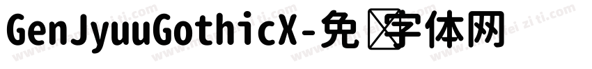 GenJyuuGothicX字体转换
