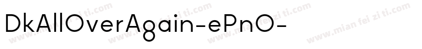 DkAllOverAgain-ePnO字体转换