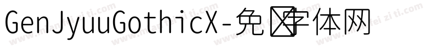 GenJyuuGothicX字体转换