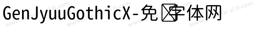 GenJyuuGothicX字体转换