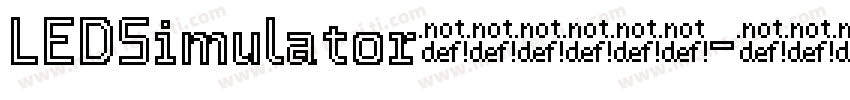 LEDSimulator字体在线预览字体转换