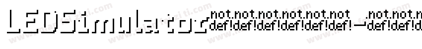 LEDSimulator字体在线预览字体转换