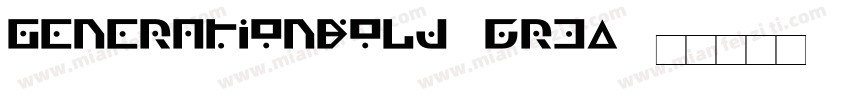 GenerationBold-6r3A字体转换