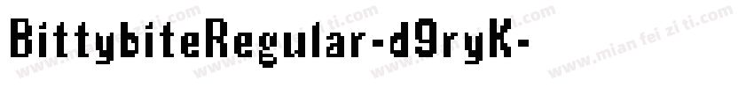 BittybiteRegular-d9ryK字体转换