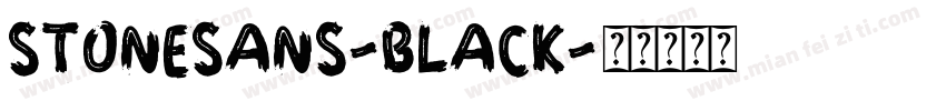 stoneSans-Black字体转换