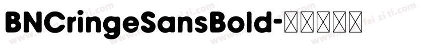 BNCringeSansBold字体转换