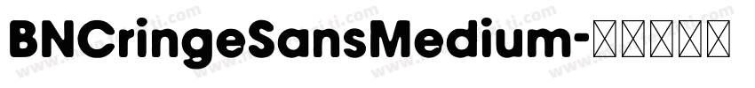 BNCringeSansMedium字体转换