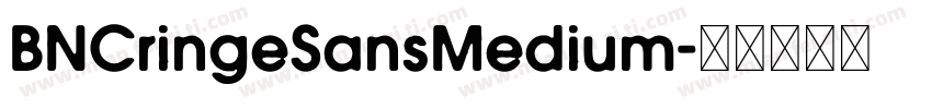 BNCringeSansMedium字体转换