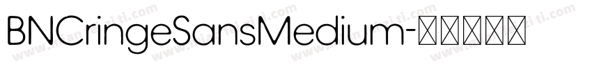 BNCringeSansMedium字体转换
