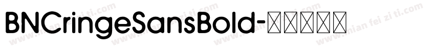 BNCringeSansBold字体转换