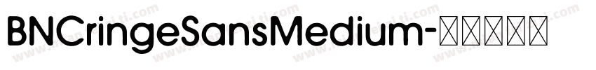 BNCringeSansMedium字体转换