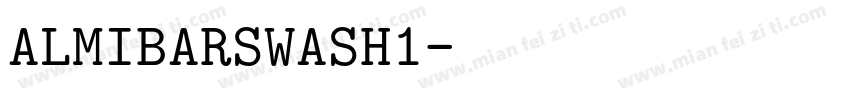 ALMIBARSWASH1字体转换