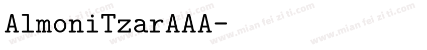 AlmoniTzarAAA字体转换