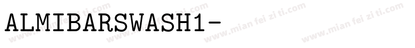 ALMIBARSWASH1字体转换
