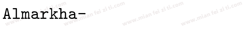 Almarkha字体转换