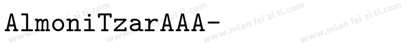 AlmoniTzarAAA字体转换