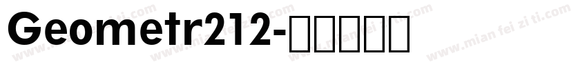 Geometr212字体转换